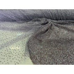 Tule Diamond Degrade Lilás - Largura 1,40 x Comprimento 1,65 m 