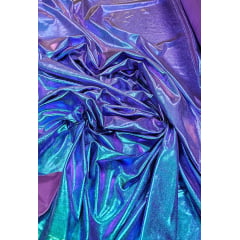 Vinil Furtacor Holográfico com Elastano COM DEFEITO - Largura 1,50 m x Comprimento 1,70 m 