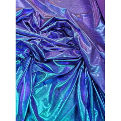 Vinil Furtacor Holográfico com Elastano COM DEFEITO - Largura 1,50 m x Comprimento 1,70 m 