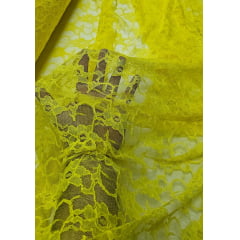 Renda Suiça Light Amarelo Canário - Largura 1,50 m x Comprimento 1,70 m 