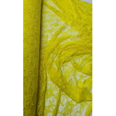 Renda Suiça Light Amarelo Canário - Largura 1,50 m x Comprimento 1,70 m 