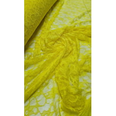 Renda Suiça Light Amarelo Canário - Largura 1,50 m x Comprimento 1,70 m 