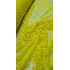 Renda Suiça Light Amarelo Canário - Largura 1,50 m x Comprimento 1,70 m 