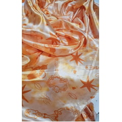 Cetim Estampado Digital Oxum 02 COM DEFEITO - Largura 1,45 m x Comprimento 2 m 