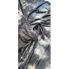 Malha Tai Day com Foil Preto -Largura 1,60 m x Comprimento 2 m 