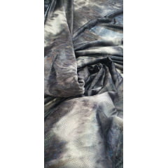 Malha Tai Day com Foil Preto -Largura 1,60 m x Comprimento 2 m 