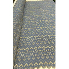Layse Jeans Bordada BTJ 2 CLARO  - Largura 1,30 m x Comprimento 3 m 