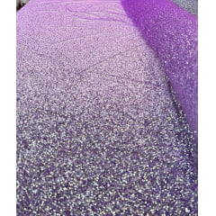 Tule Diamond Degrade Fucsia COM DEFEITO - Largura 1,40 m x Comprimento 2 m 