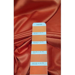 Crepe Amanda Liso Laranja Cenoura - Largura 1,50 m x Comprimento 4 m 