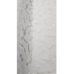 Layse Richelieu Branca Flores I19 COM SUJEIRA- Largura 1,30 m x Comprimento 0,80 cm