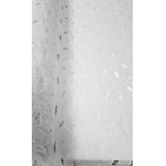Layse Richelieu Branca Flores I18 MANCHADO - Largura 1,30 m x Comprimento 2 m 