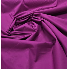 Tricoline Lisa Fucsia 100% Algodão AMASSADA - Largura 1,50 m x Comprimento 3,50 m 