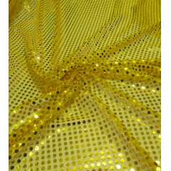 Paetê Colado Carnaval Dourado - Largura 1,15 m x Comprimento 0,50 cm