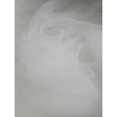 Tule 2º Pele Iluzione Branco - Largura 1,60 m x Comprimento 4 m 