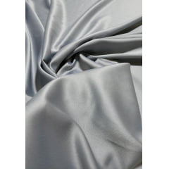 Crepe Amanda Liso Prata - Largura 1,50 m x Comprimento 3,60 m