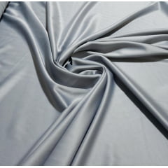 Crepe Amanda Liso Prata - Largura 1,50 m x Comprimento 3,60 m