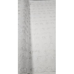 Layse Richelieu Bordada Branco  Modelo N09  - Largura 1,25 m x Comprimento 1,25 m 