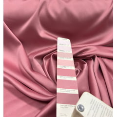Crepe Amanda Liso Rosê - Largura 1,50 m x Comprimento 3 m 