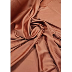 Crepe Amanda Liso Terracota - Largura 1,50 m x Comprimento  1,50 m 