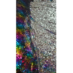 Paetê Reversível Multicolor - Largura 1,30 m x Comprimento 0,80 cm