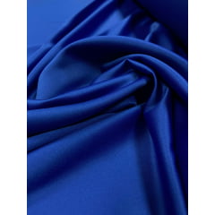 Crepe Amanda Liso Azul Royal - Largura 1,50 m x Comprimento 1 m 