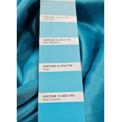 Gabardine Prada Azul Tiffany COM SUJEIRA - Largura 1,47 m x Comprimento 0,80 cm