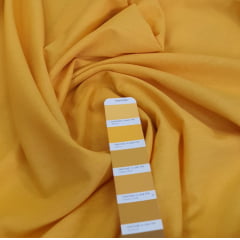 Linho com Viscose Amarelo Mostarda - Largura 1,40 m x Comprimento 0,70 cm