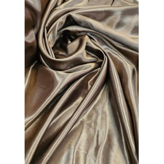 Cetim Charmeusse Liso Bronze COM RASGO E FURO - Largura 1,47 m x Comprimento 2 m 
