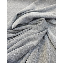 Malha Lurex Pesada Premium Prata - Largura 1,75 m x Comprimento 1 m 