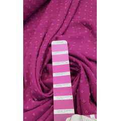 Crepe Air Flow Duna Salpico Rosa Fucsia - Largura 1,50 m x Comprimento 1 m 