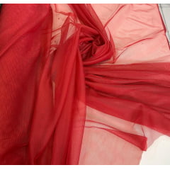 Tule Terracota com Elastano 1,60m de Largura - Largura 1,60 m x Comprimento 3 m