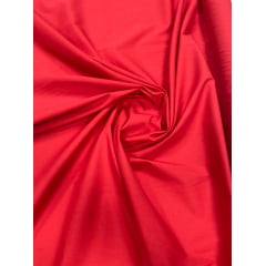 Tricoline Lisa Vermelha Premium Fio 50 100% Algodão - Largura 1,50 m x Comprimento 1,40 m 