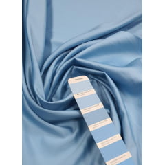 Crepe Amanda Liso Azul Claro  COM SUJEIRA- Comprimento 4,40 m x Largura 1,50 m  