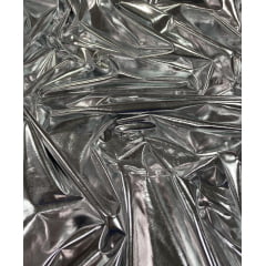 Vinil Prata Liso com Lycra  COM SUJEIRA - Comprimento 1 m x Largura 1,47 m 