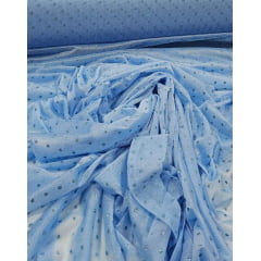 Lurex Glitz Azul Serenity - Largura 1,60 m x Comprimento 1,70 m 