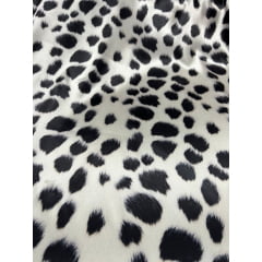 Cetim Estampado Digital Animal Print Dálmata  - Comprimento 1,80 m x Largura 1,47 m 