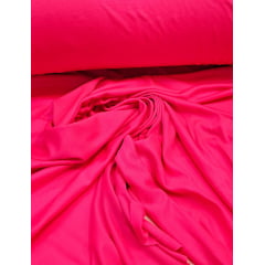 Malha Helanca Lisa Pink Cítrico - Comprimento 1 m x Largura 1,80 m
