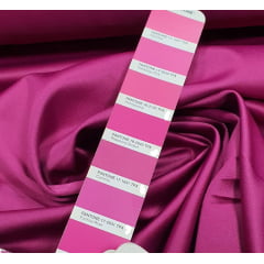 Crepe Amanda Liso Rosa Fucsia - Comprimento 2,50 m x Largura 1,50 m 