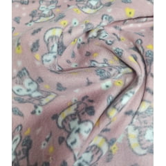 Soft Estampado Raposinhas - Comprimento 2,50 m x Largura 1,65 m