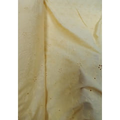 Layse Bordada Amarelo Claro Modelo CO1265 - Comprimento 2 m x LARGURA 1,40 M 