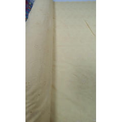 Layse Bordada Amarelo Claro Modelo CO1265 - Comprimento 2 m x LARGURA 1,40 M 