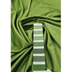 Crepe Amanda Liso Verde Oliva Claro - Comprimento 4,50 m x Largura1,50 m  