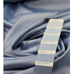 Crepe Amanda Liso Azul Serenity Escuro - Comprimento 1,80 m x Largura 1,50 m 