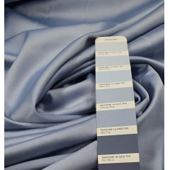 Crepe Amanda Liso Azul Serenity Escuro - Comprimento 1,80 m x Largura 1,50 m 