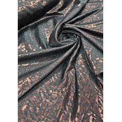 Jacquard Metálico Adamascado Bronze - Comprimento 0,70 cm x Largura 1,55 m