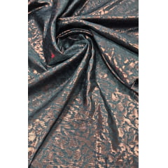 Jacquard Metálico Adamascado Bronze - Comprimento 0,70 cm x Largura 1,55 m