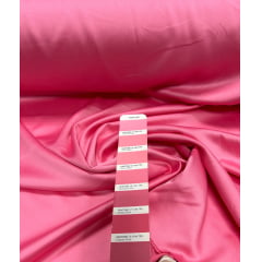 Crepe Amanda Liso Goiaba Flamingo Escuro - Comprimento 1 m x Largura 1,50 m 