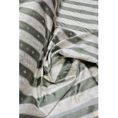 Jacquard Gobelem de Viscose Listrado Verde Oliva - Comprimento 0,80 cm x  Largura 1,30 m 