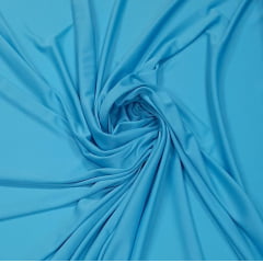 Malha Helanca Lisa Azul Turquesa - Comprimento 1,30 m x Largura 1,80 m 