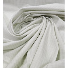 Tricoline Camisaria Fio 80 Estampada Xadrez Verde  COM SUJEIRA- Comprimento 4 m x Largura 1,50 m